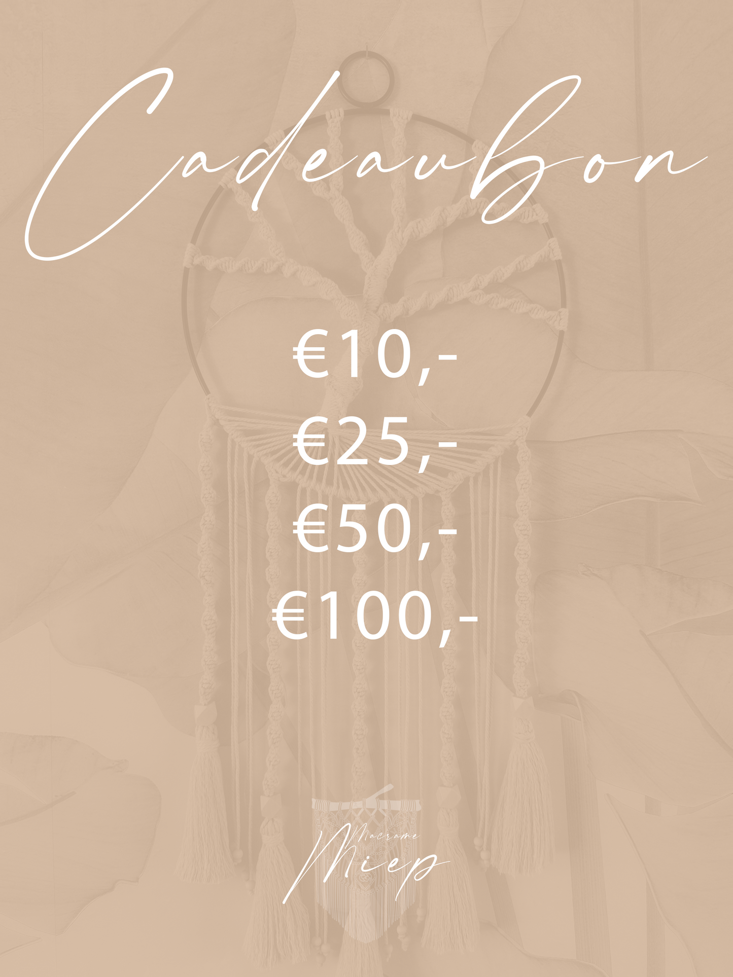 Macrame Miep Cadeaubon