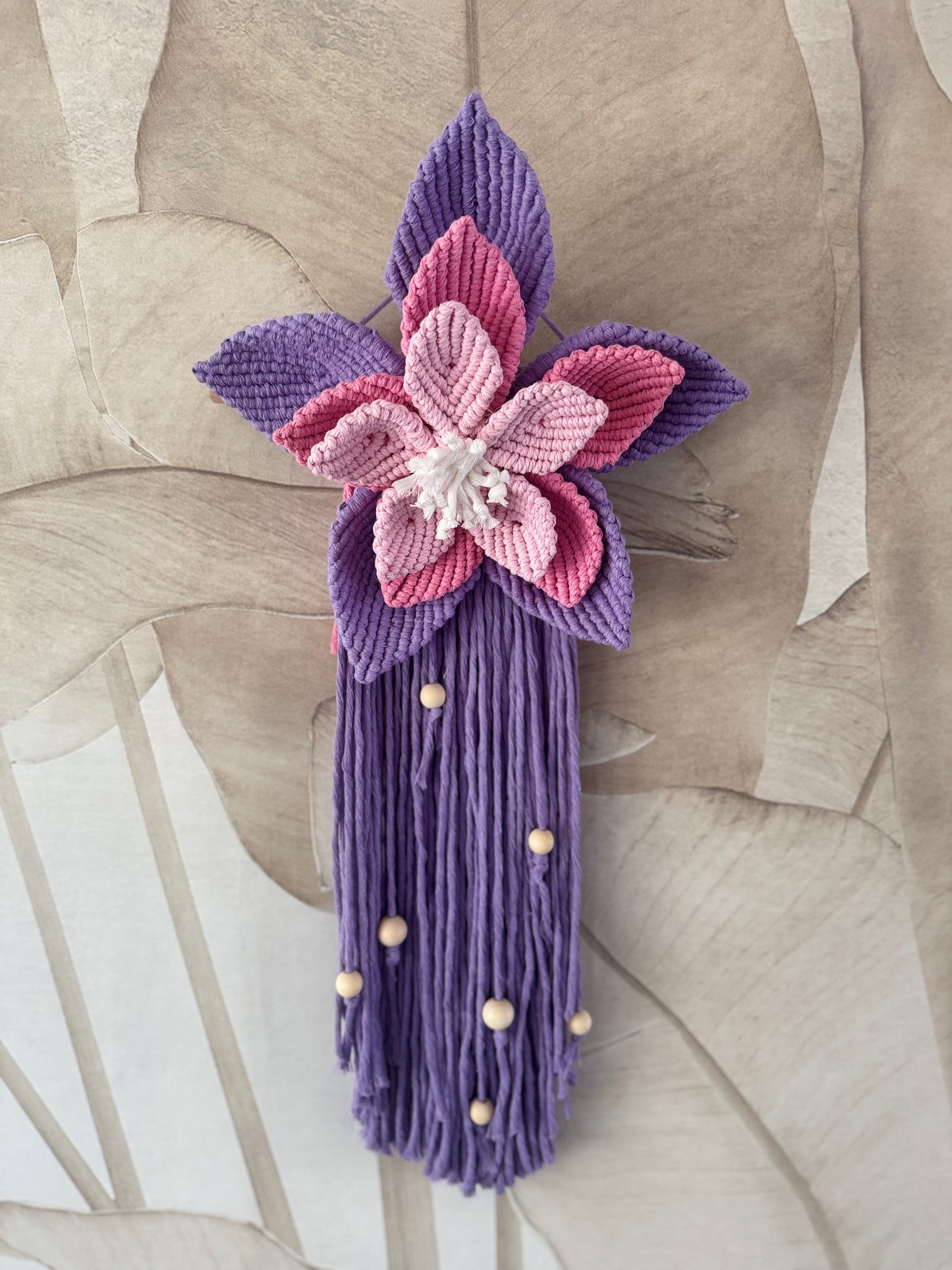 Macrame Bloem 3-laags