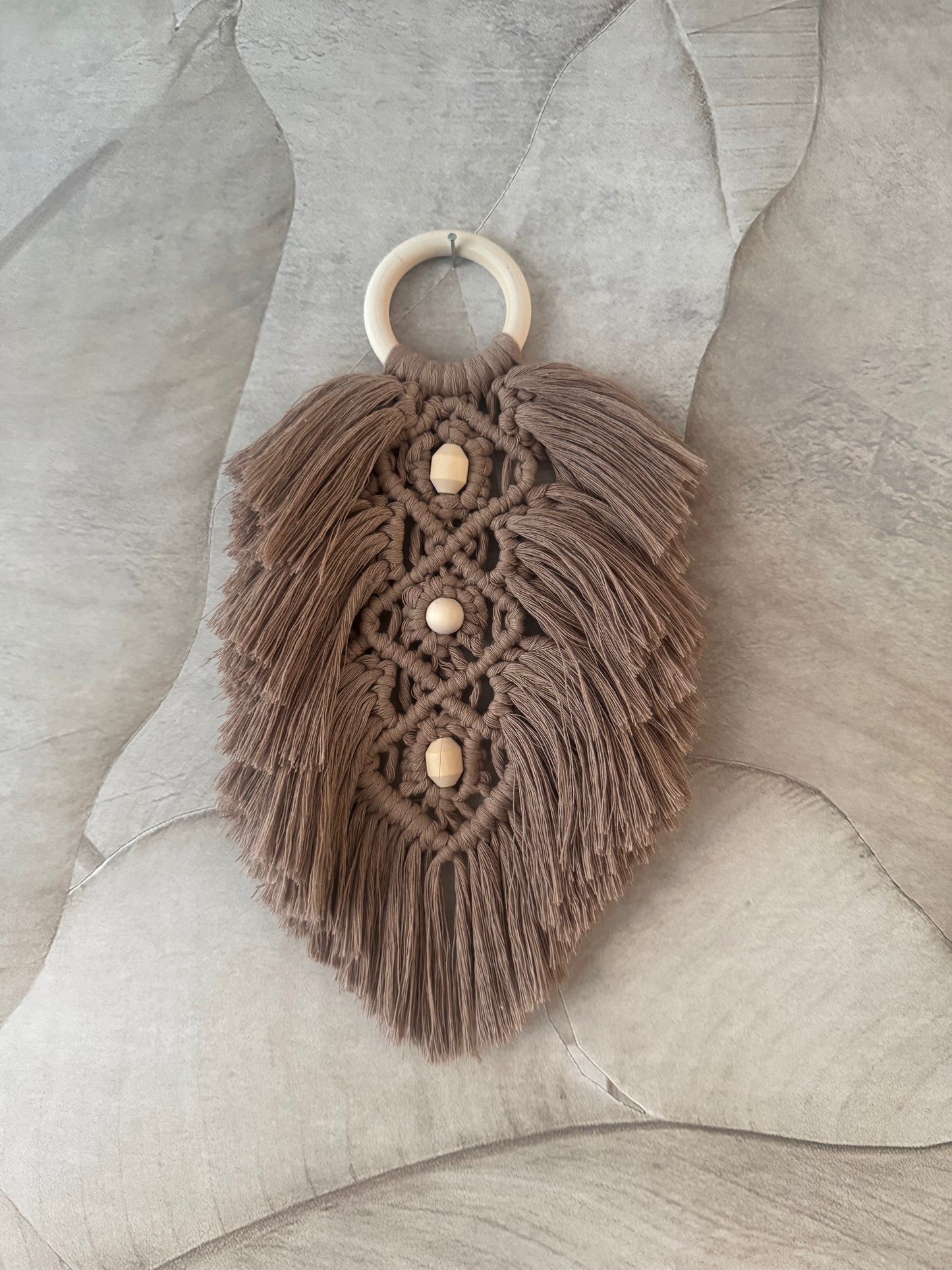 Macrame Wandhanger (Bruin/Beige)