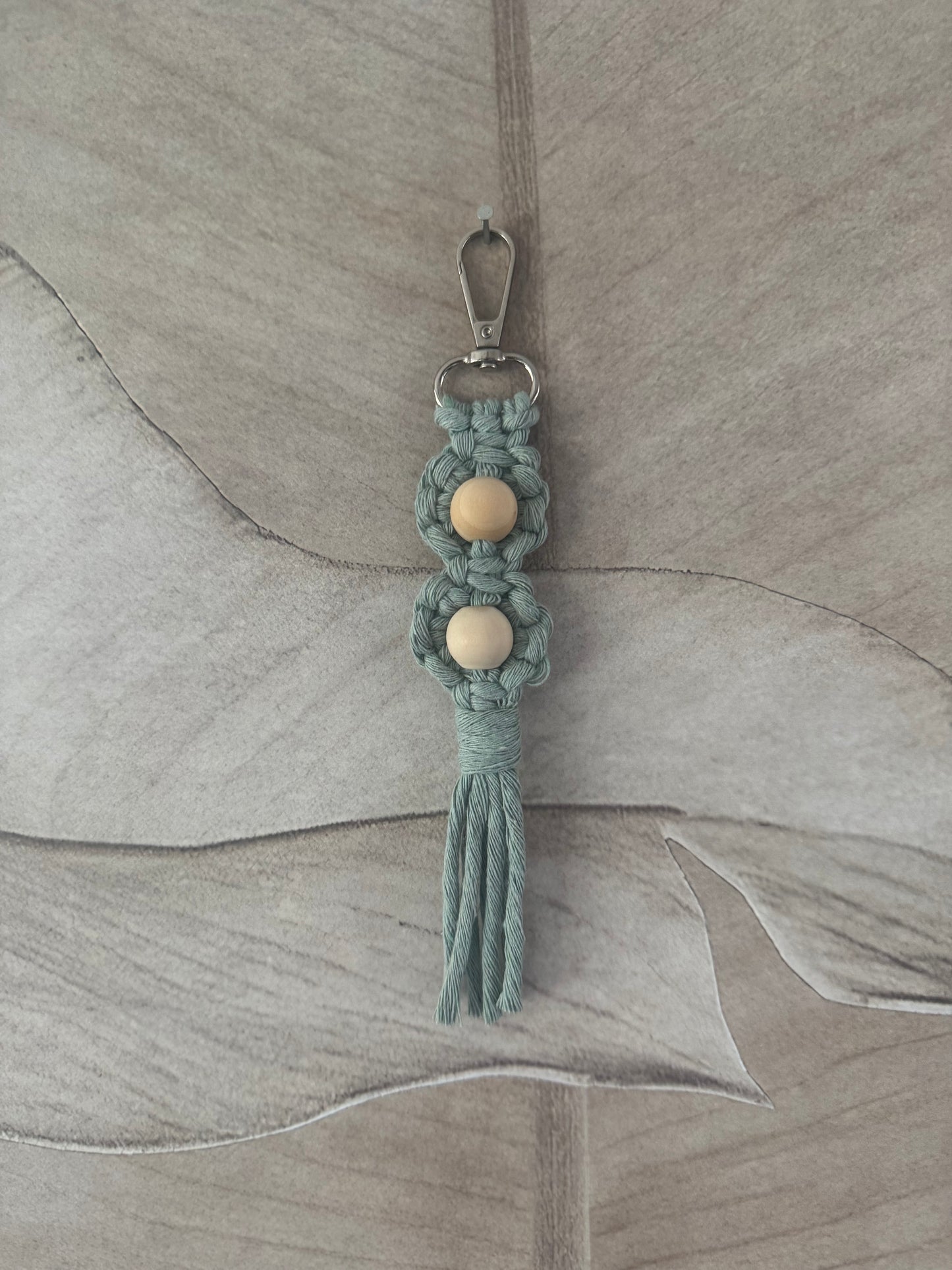 Macrame Sleutelhanger cirkel