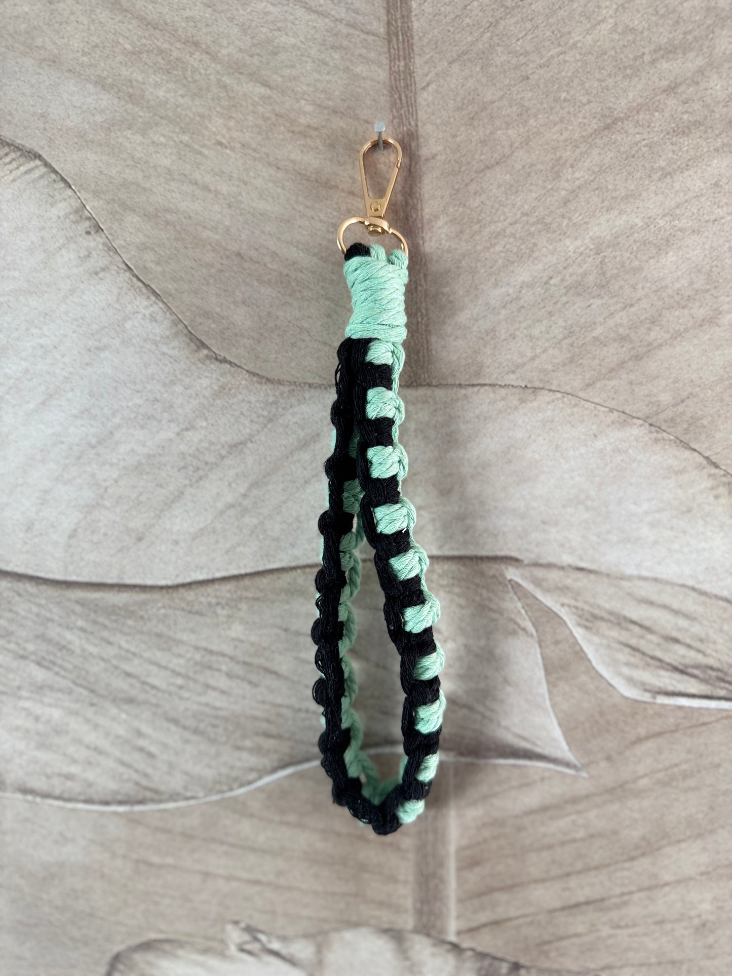 Macrame Sleutelhanger (Zwart+)