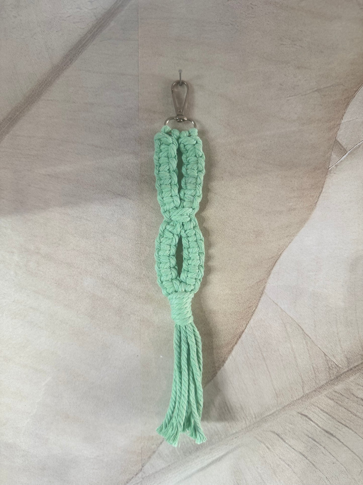 Macrame Sleutelhanger Infinity