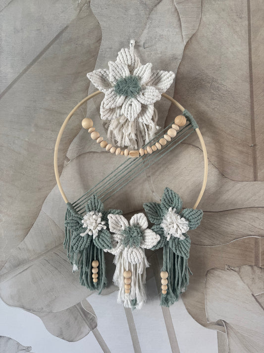 Macrame Wandhanger Bloemencirkel