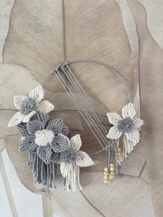 Macrame Wandhanger Bloemencirkel