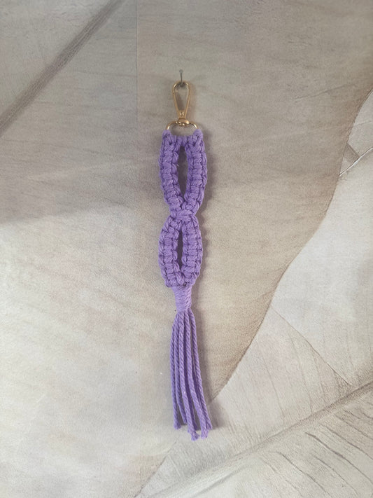 Macrame Sleutelhanger Infinity