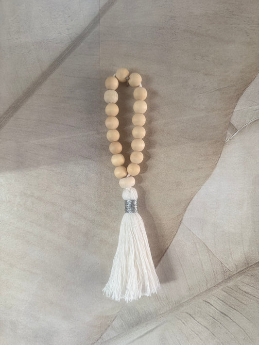 Macrame Kralenhanger met klos