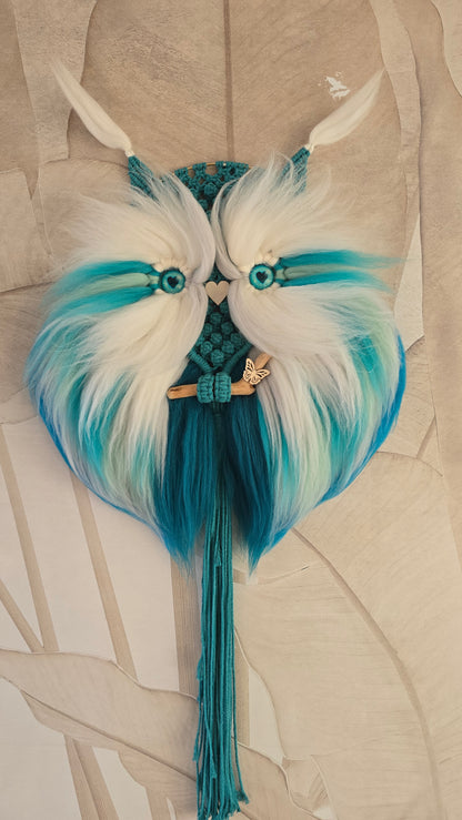 Uil met vacht (kleuren kunnen in de notities in uw winkelmandje omschreven worden)